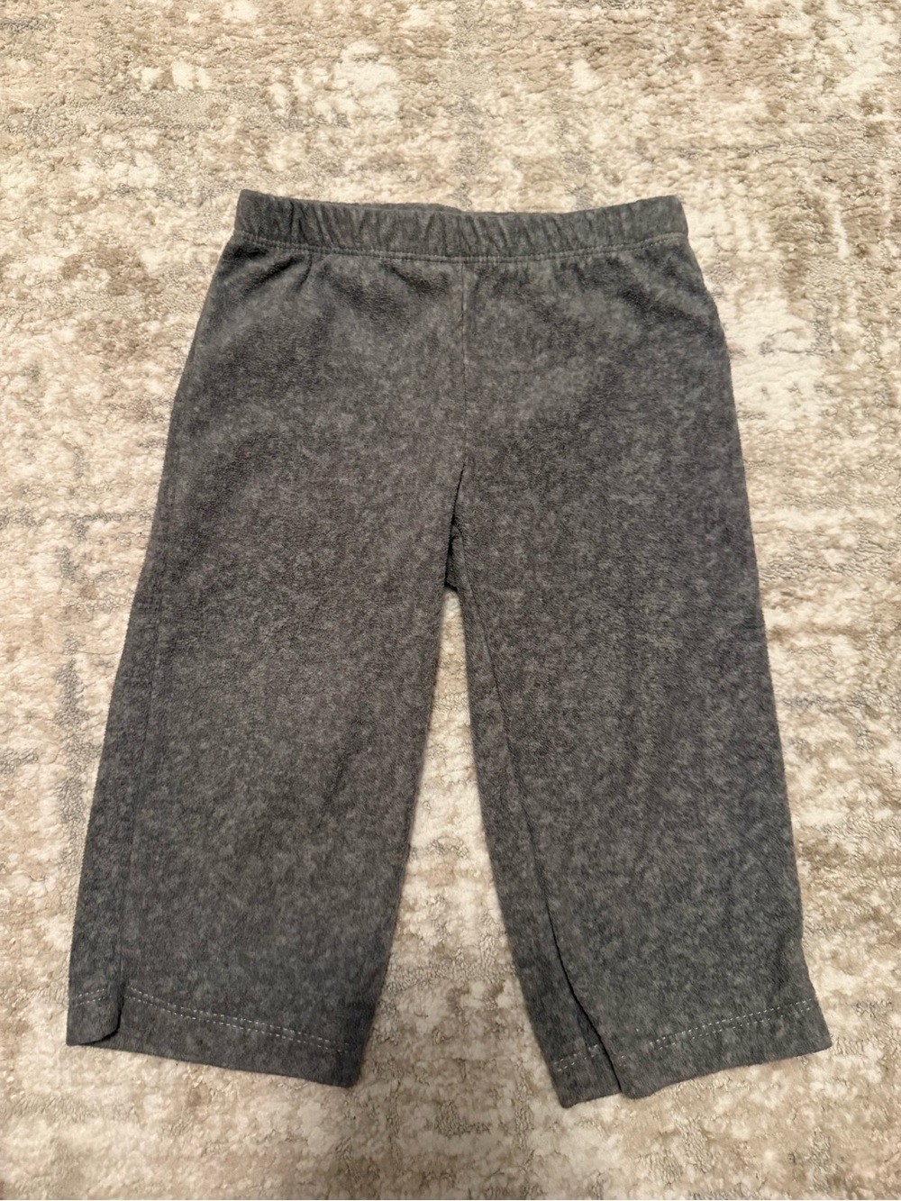 Carter's Dark Gray Kids Elastic-Waist fleece straight leg pants size 12M